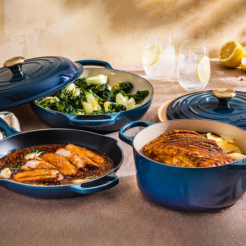 LE CREUSET 鍋セット ダークブルー Cast Iron Essentials Set